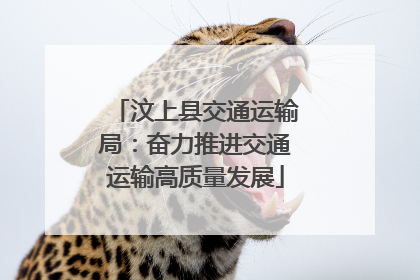汶上县交通运输局：奋力推进交通运输高质量发展